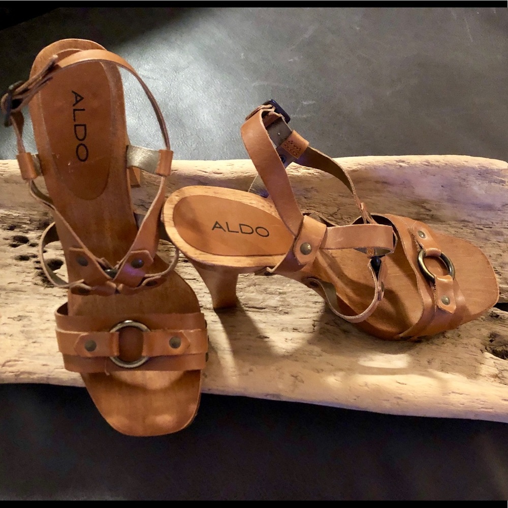 Aldo Wooden platform heels